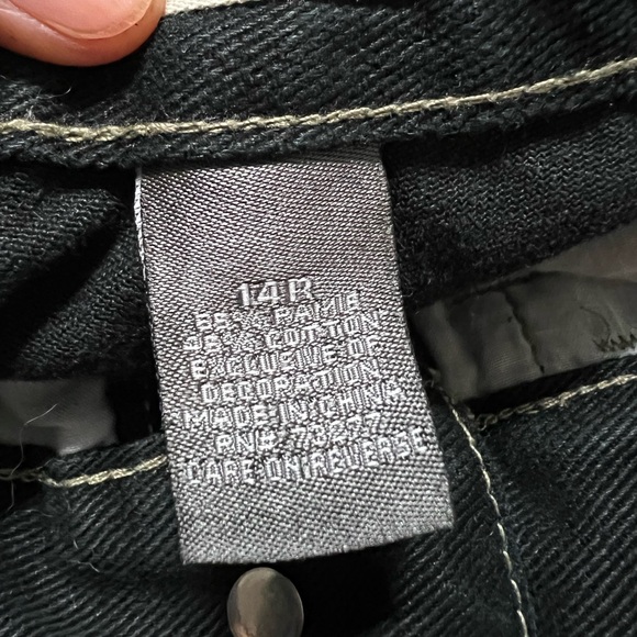 Urban Pipeline UP Embroidered Y2K Raver Skater Style Cargo Jeans Size 14R [F-4] - Picture 2 of 11